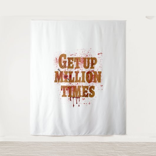 Opstaan in miljoenen tijden| De beste inspirerend  Wandkleed (Voorkant)