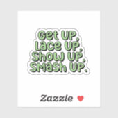 Opstaan, kantelen, Shows, pickleball kapot slaan Sticker (Vel)