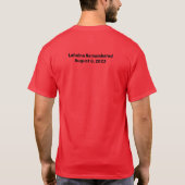Opstaan Lahaina en Lahaina Herdacht Datum T-shirt (Achterkant)