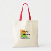 Opstaan Lahaina Sunrise Smokestack Ocean Waves Tote Bag (Voorkant)