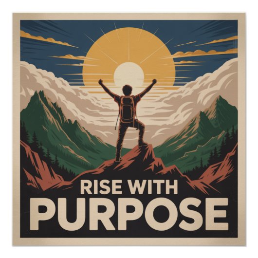 Opstaan Met Doel Perfect Poster (Voorkant)