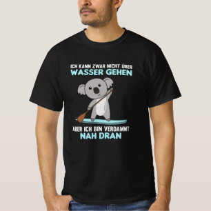 Opstaan met het oppakken van Koala Funny Paddling T-shirt