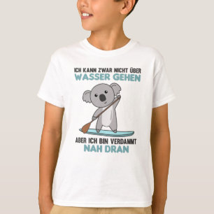Opstaan met het oppakken van Koala Funny Paddling T-shirt