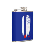 Opstaan met het opvullen van de Amerikaanse vlag Heupfles (Rechts)