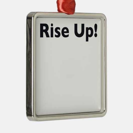 Opstaan! Metalen Ornament (Rechts)