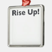 Opstaan! Metalen Ornament (Links)
