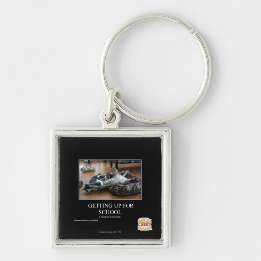 Opstaan op school sleutelhanger (Voorkant)