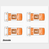 Opstaan peddelen is mijn medicijn rechthoekige sticker (Vel)