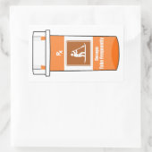 Opstaan peddelen is mijn medicijn rechthoekige sticker (Tas)