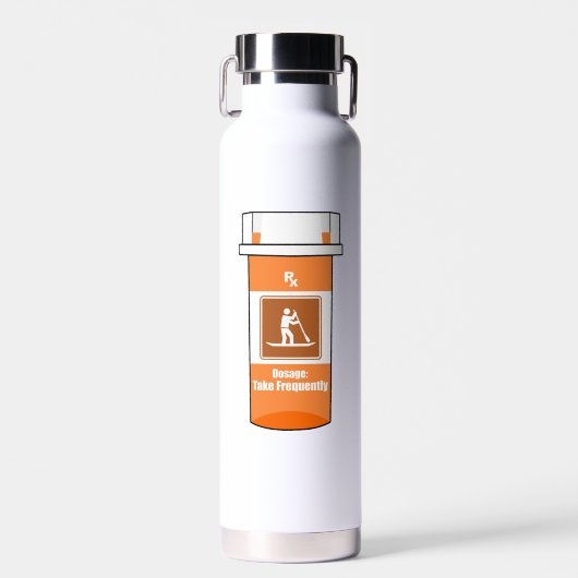 Opstaan peddelen is mijn medicijn waterfles (Voorkant)
