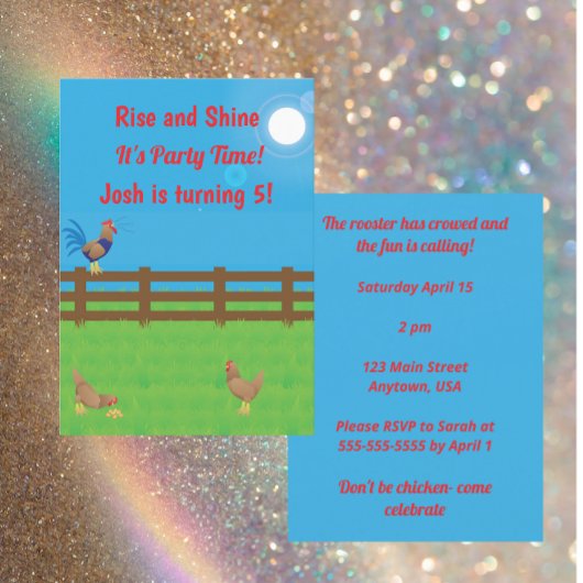 Opstaan & Shine Het is Feest Tijd Kaart