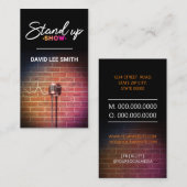 Opstaan show visitekaartje (Voorkant / Achterkant)