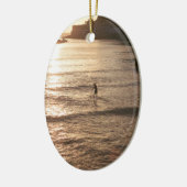 Opstaan tegen de zonsondergang van San Sebastian Keramisch Ornament (Links)