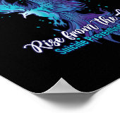 Opstaan uit de as, zelfmoordpreventie bewustzijn poster (Hoek)