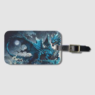Opstaan uit de Oceans-Dragon Artwork Bagagelabel