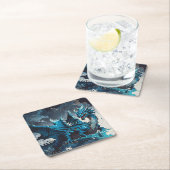 Opstaan uit de Oceans-Dragon Artwork Kartonnen Onderzetters (Insitu)