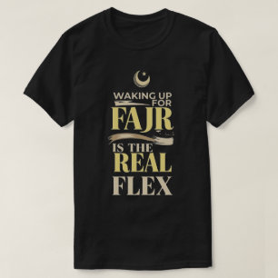 Opstaan voor Fajr is de Echte Flex - Moslim Mannen T-shirt