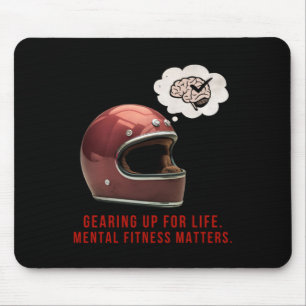 Opstaan voor het leven. Mental Fitness S Sticker Muismat