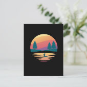 Opstaan voor het opzadelen van SUP Board Mountain  Briefkaart (Staand voorkant)