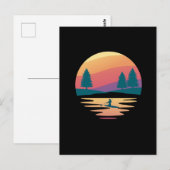 Opstaan voor het opzadelen van SUP Board Mountain  Briefkaart (Voorkant / Achterkant)