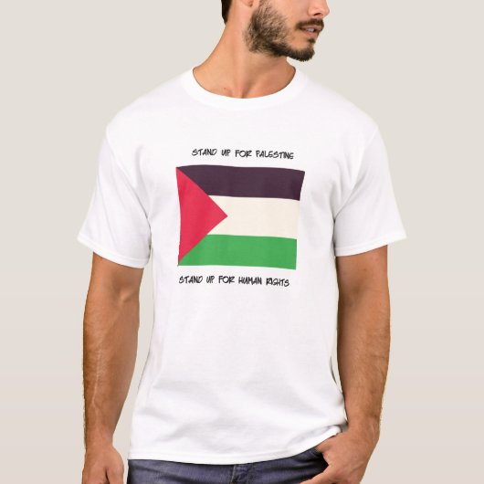Opstaan voor Palestina - Vlag T-shirt (Voorkant)