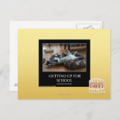 Opstaan voor school briefkaart (Voorkant / Achterkant)