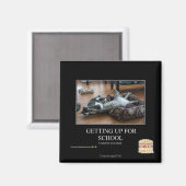 Opstaan voor school magneet (Voorkant / Achterkant)