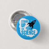 Opstaan voor science Rocket Ronde Button 3,2 Cm (Voorkant /achterkant)