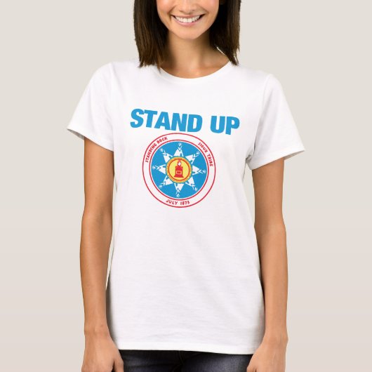 opstaan voor staande steen t-shirt (Voorkant)