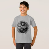 Opstand aan de zwarte/het wit van Posterized van T-shirt (Voorkant volledig)