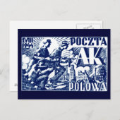 Opstand in Warschau 1944 Briefkaart (Voorkant / Achterkant)