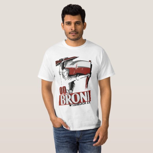 Opstand in Warschau T-shirt (Voorkant volledig)