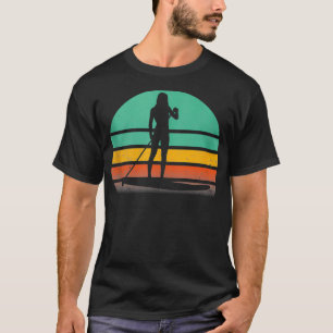 Opstand: Paddleboarding Retro SUP-ontwerp T-shirt