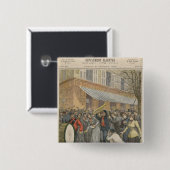 Opstand tegen een Leger van de Verranking Vierkante Button 5,1 Cm (Voorkant /achterkant)