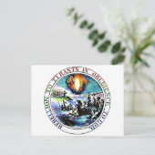 Opstand tegen tiranten is godslastering briefkaart (Staand voorkant)