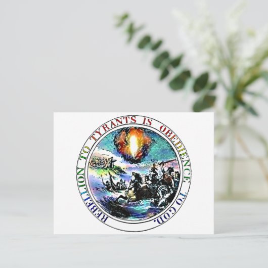 Opstand tegen tiranten is godslastering briefkaart (Staand voorkant)