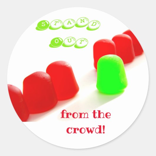 Opstand uit de Motivatie kroeg Ronde Sticker (Voorkant)