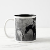 Opstand van de New England Yeomanry Tweekleurige Koffiemok (Links)