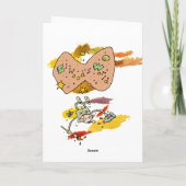 Opstand van Reinbunnies! Feestdagen Kaart (Achterkant)