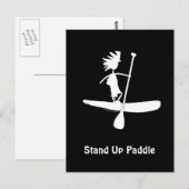 Opstand voor het Silhouette-ontwerp van de pedel Briefkaart (Voorkant / Achterkant)