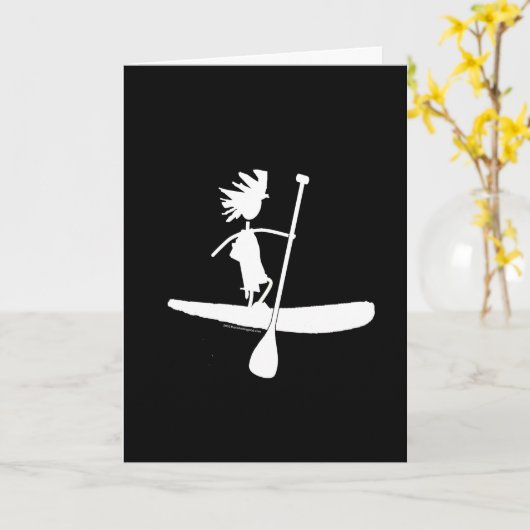 Opstand voor het Silhouette-ontwerp van de pedel Kaart (Gele Bloem)