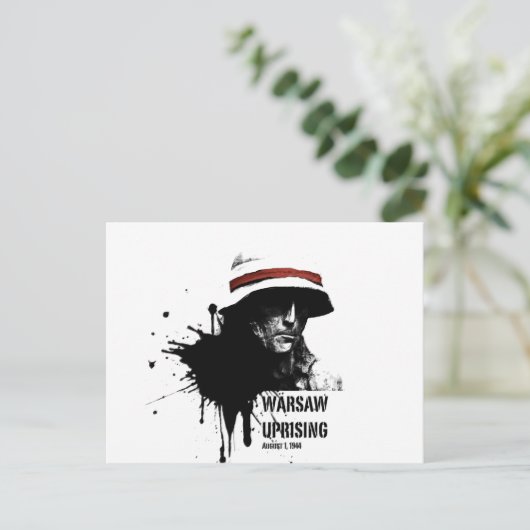 opstand warschau briefkaart (Staand voorkant)