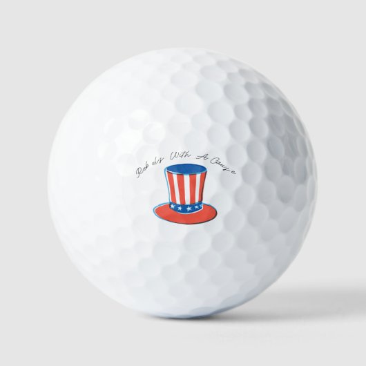 'Opstandelingen Met Een Doel' Vierde Juli Feest Ar Golfballen (Voorkant)