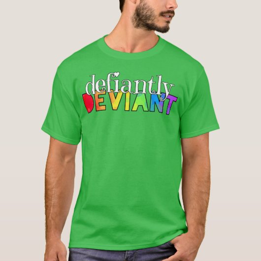 Opstandig afwijkende muziek retro t-shirt (Voorkant)