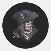 Opstandig sinds 1776 ronde sticker (Voorkant)