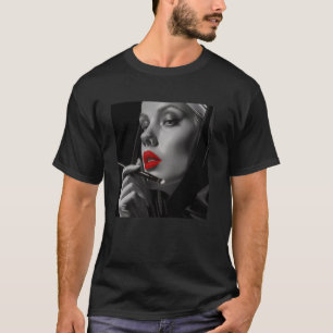 Opstandige non met lippenstift, opstandige non t-shirt