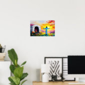 Opstanding bij het aanbreken van de dag poster (Thuiskantoor)