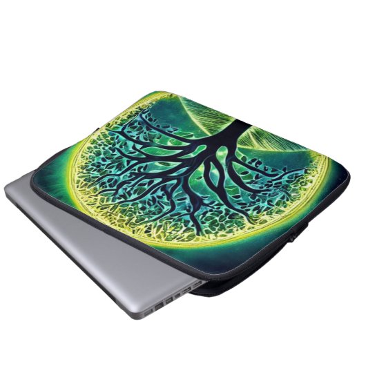 Opstanding Boom des Levens Laptop Hoes (Voorkant onderkant)