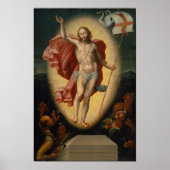 Opstanding Christus is verrezen Christelijke kunst Poster (Voorkant)