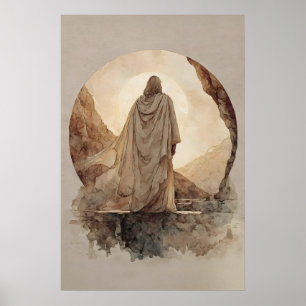 Opstanding Morgen Jezus Opgewekt Paaskunst Poster